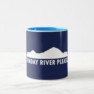 Caneca De Café Em Dois Tons Sunday River Maine Por favor