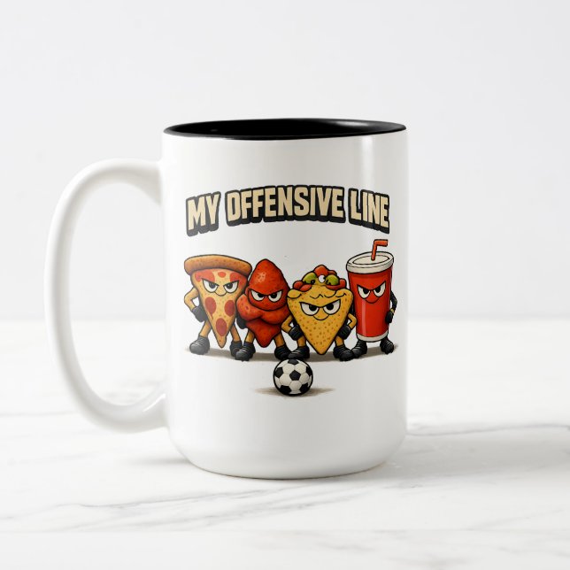 Caneca De Café Em Dois Tons Sunday Snack Offense (Esquerda)