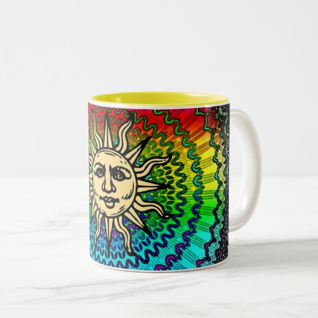 Caneca De Café Em Dois Tons Sunny (Frente Esquerda)
