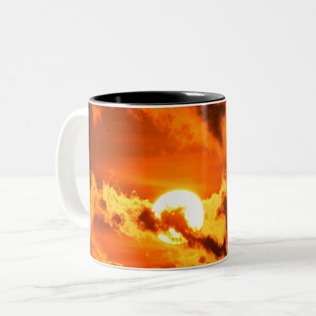 Caneca De Café Em Dois Tons Sunset (Frente Esquerda)