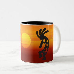 Caneca De Café Em Dois Tons Sunset Kokopelli