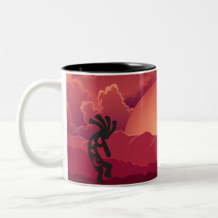 Caneca De Café Em Dois Tons Sunset Kokopelli