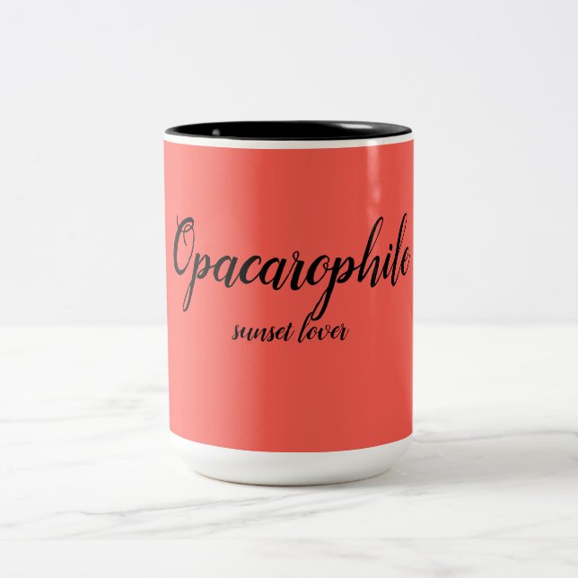 Caneca De Café Em Dois Tons Sunset Lover (Centro)