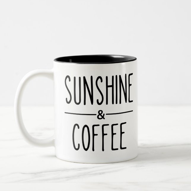 Caneca De Café Em Dois Tons Sunshine e Café (Esquerda)