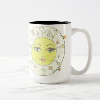 Caneca De Café Em Dois Tons Sunshine e flores - CBS Sunday Morning
