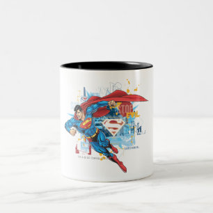 Caneca De Café Em Dois Tons Super-Homem - Parar Mau