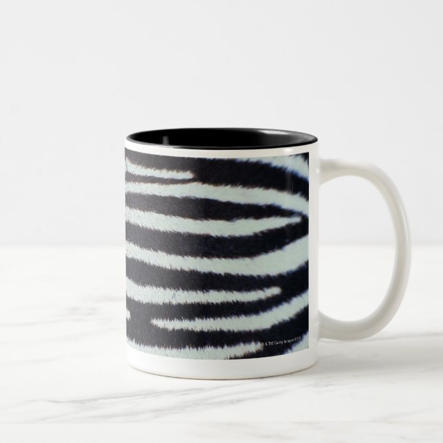 Caneca De Café Em Dois Tons Superfície da pele da zebra (Direita)