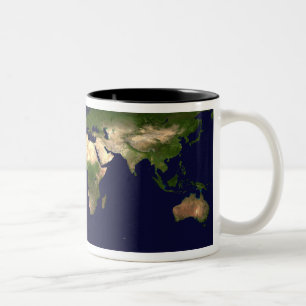 Caneca De Café Em Dois Tons Superfície da terra, água pouco profunda, e