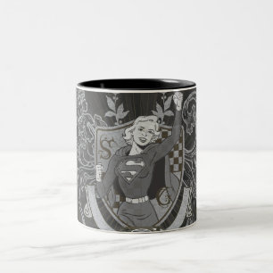 Caneca De Café Em Dois Tons Supergirl Crest