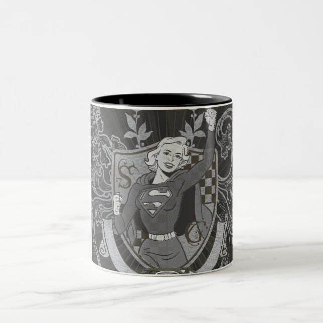 Caneca De Café Em Dois Tons Supergirl Crest (Centro)