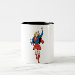 Caneca De Café Em Dois Tons Supergirl Pose 4