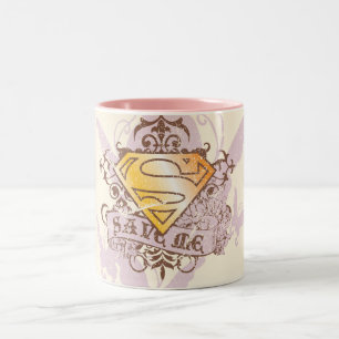Caneca De Café Em Dois Tons Supergirl Save Me
