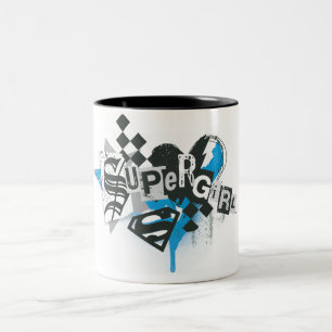 Caneca De Café Em Dois Tons Supergirl Spills and Splatter