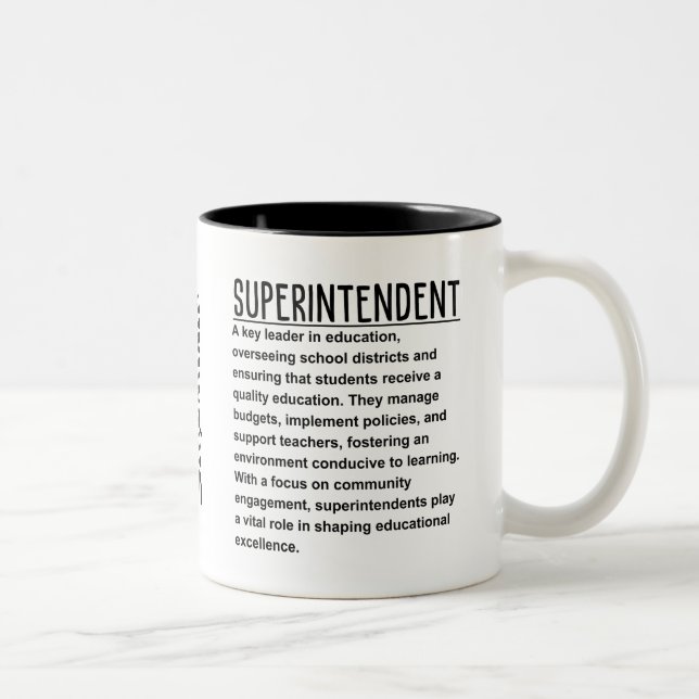 Caneca De Café Em Dois Tons Superintendente (Direita)
