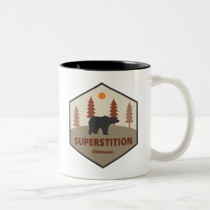Caneca De Café Em Dois Tons Superstição Urso Arizona Selvagem