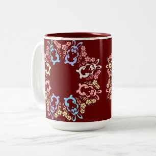 Caneca De Café Em Dois Tons Supervisor de Caça aos Ovos