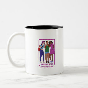 Caneca De Café Em Dois Tons Suportar Sua Gangue De Menina Local