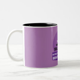 Caneca De Café Em Dois Tons Suporte a distúrbios alimentares