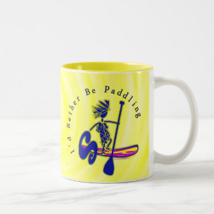 Caneca De Café Em Dois Tons SUPS que eu preferencialmente estaria remando