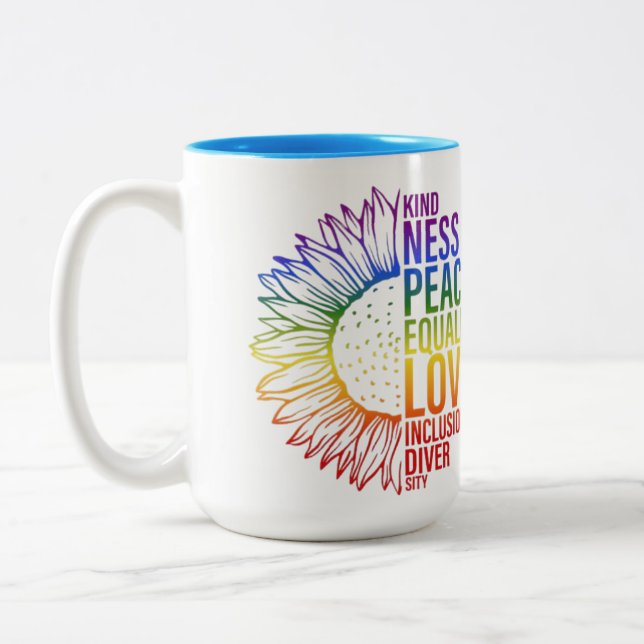 Caneca De Café Em Dois Tons Surgindo com a Unidade (Esquerda)