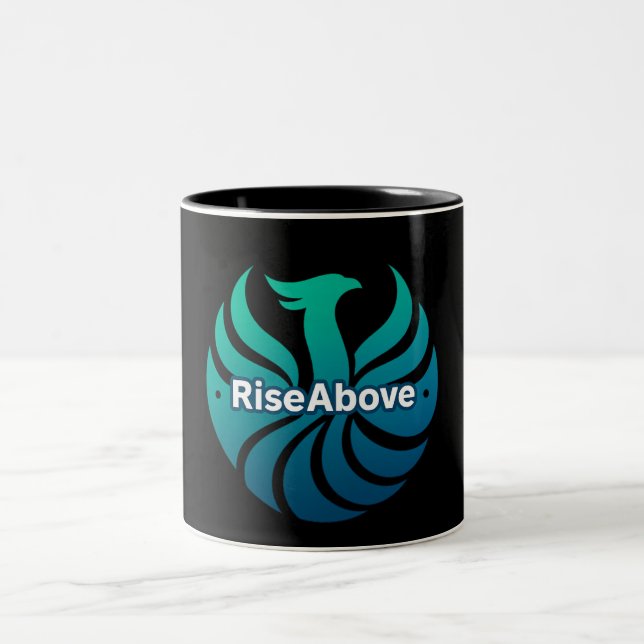Caneca De Café Em Dois Tons Surgir Acima - Mug De Força Da Manhã (Centro)