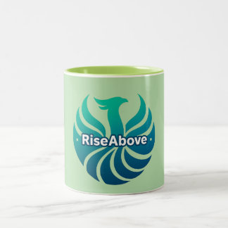 Caneca De Café Em Dois Tons Surgir Acima - Mug De Força Da Manhã