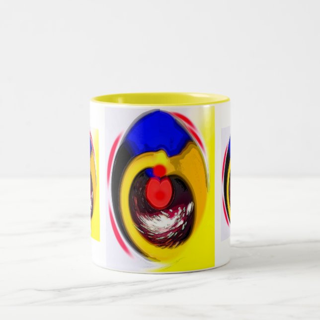 Caneca De Café Em Dois Tons Surpresa de ovo (Centro)