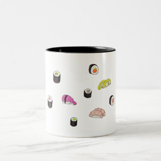 Caneca De Café Em Dois Tons Sushi e Sashimi