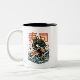 CANECA DE CAFÉ EM DOIS TONS SUSHI SEA DRAGON