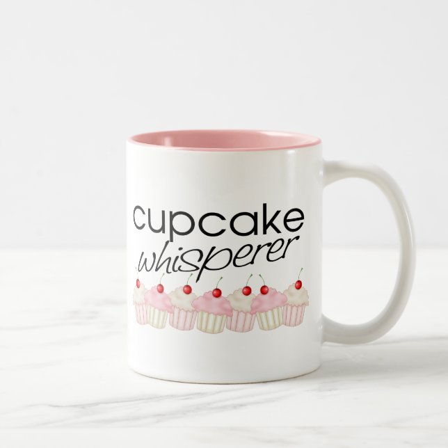 Caneca De Café Em Dois Tons Sussurro do cupcake (Direita)