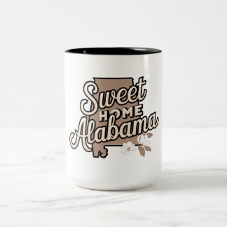 Caneca De Café Em Dois Tons Sweet Home Alabama, Mug de Dois Toneladas - 15 oz