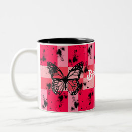 Caneca De Café Em Dois Tons Sweet Modern candy abstract art