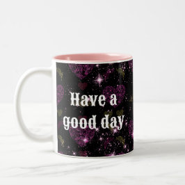 Caneca De Café Em Dois Tons Sweet romantic valentine heart