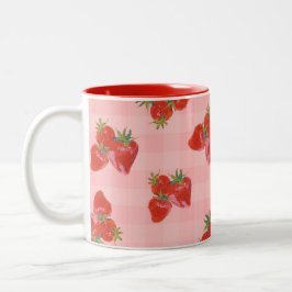 Caneca De Café Em Dois Tons Sweet Strawberry Mug 🍓