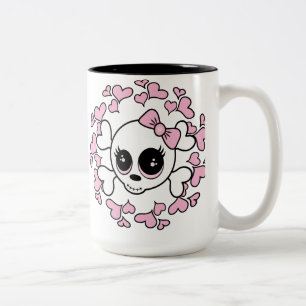 Caneca De Café Em Dois Tons Sweetheart Skull