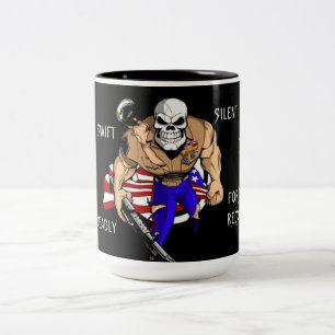 CANECA DE CAFÉ EM DOIS TONS SWIFT SILENT E MORTEMENTE FORCE RECON