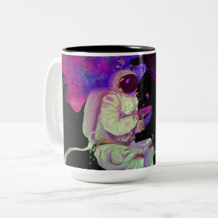 Caneca De Café Em Dois Tons Swimmer Cósmico SLF - Bala -