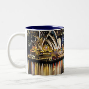 Caneca De Café Em Dois Tons Sydney - OPERA HOUSE - vista
