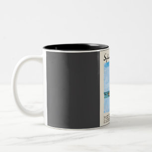 Caneca De Café Em Dois Tons Sydney Vintage Watercolor Viagem