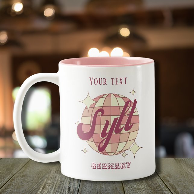 Caneca De Café Em Dois Tons Sylt Deutschland Nordsee Urlaub Geschenk  (Criador carregado)