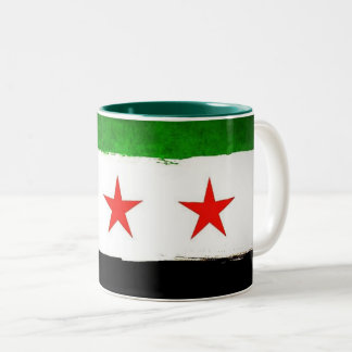 Caneca De Café Em Dois Tons Syrian Flag Ceramic Mug
