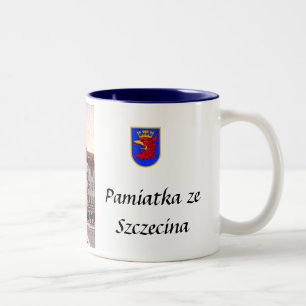 Caneca De Café Em Dois Tons Szczecin Souvenir Mug