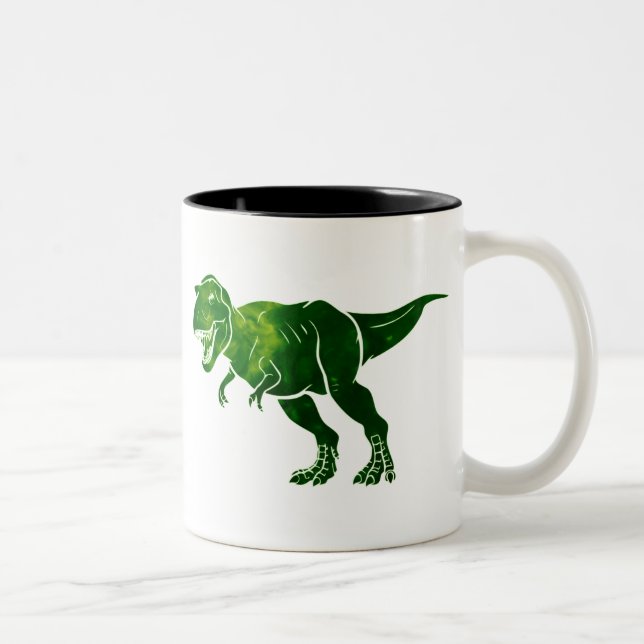 Caneca De Café Em Dois Tons T-Rex (Direita)