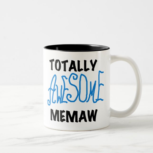 Caneca De Café Em Dois Tons T-shirt e presentes azuis totalmente (Direita)