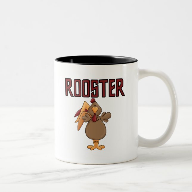 Caneca De Café Em Dois Tons T-shirt e presentes do galo (Direita)