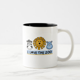 Caneca De Café Em Dois Tons T-shirt e presentes dos amigos do jardim zoológic