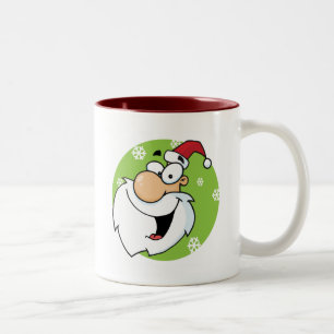 Caneca De Café Em Dois Tons T-shirt e presentes felizes de Papai Noel