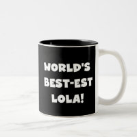 T-shirt preto e branco do Melhor-est Lola do mundo
