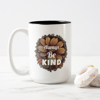 Caneca De Café Em Dois Tons T-Shirt Sempre Seja gentil