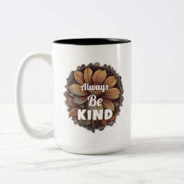 Caneca De Café Em Dois Tons T-Shirt Sempre Seja gentil